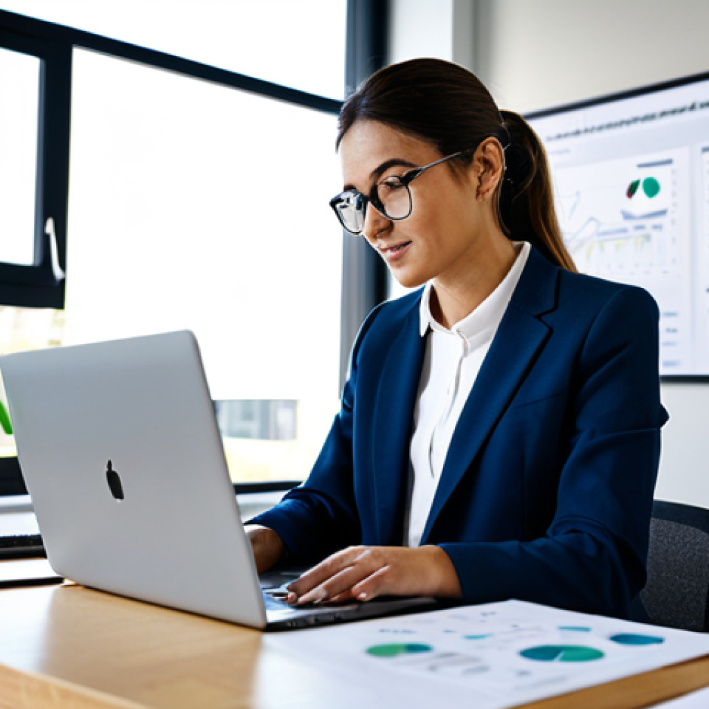 **
"A sustainability consultant, fully clothed in professional attire, reviewing a company's supply chain data on a laptop. Background: A modern, sunlit office with visible charts and graphs. Focus on data analytics for waste reduction. safe for work, appropriate content, perfect anatomy, natural pose, high-resolution, professional photography, modest clothing, family-friendly."
**