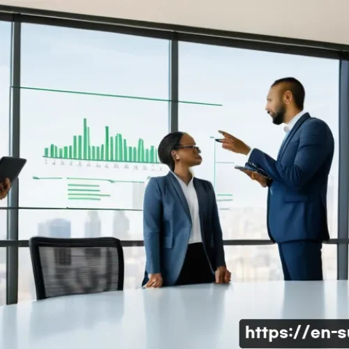 Home 25 지속가능성 컨설팅 윤리 및 책임 - **Prompt:** A diverse group of five sustainability consultants and company stakeholders (men and wom...