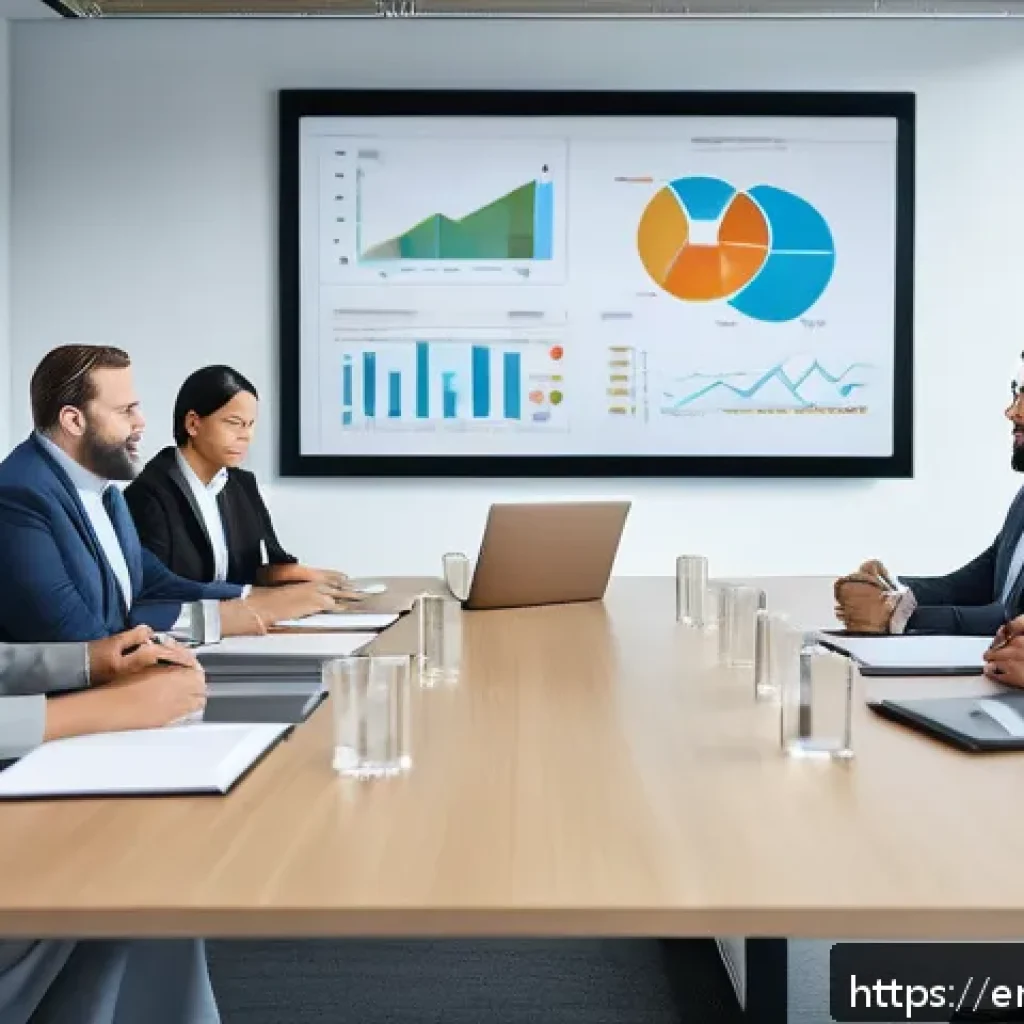 지속가능성 컨설턴트 협상력 강화 팁 - A diverse group of professionals and community members engaged in a negotiation meeting in a modern ...
